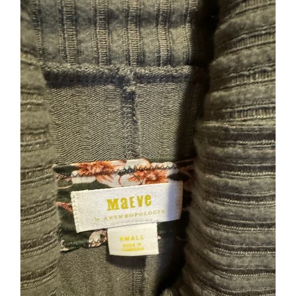 NWT NEW‎ Anthropologie Maeve Size Small Oversized Green Olive Cowl Sweater Top - Picture 7 of 16